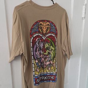 Supreme Tan Cotton T-Shirt